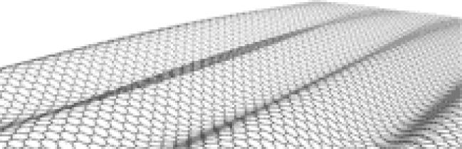 Curvature dependent surface energy for free standing monolayer graphene: geometrical and material linearization with closed form solutions